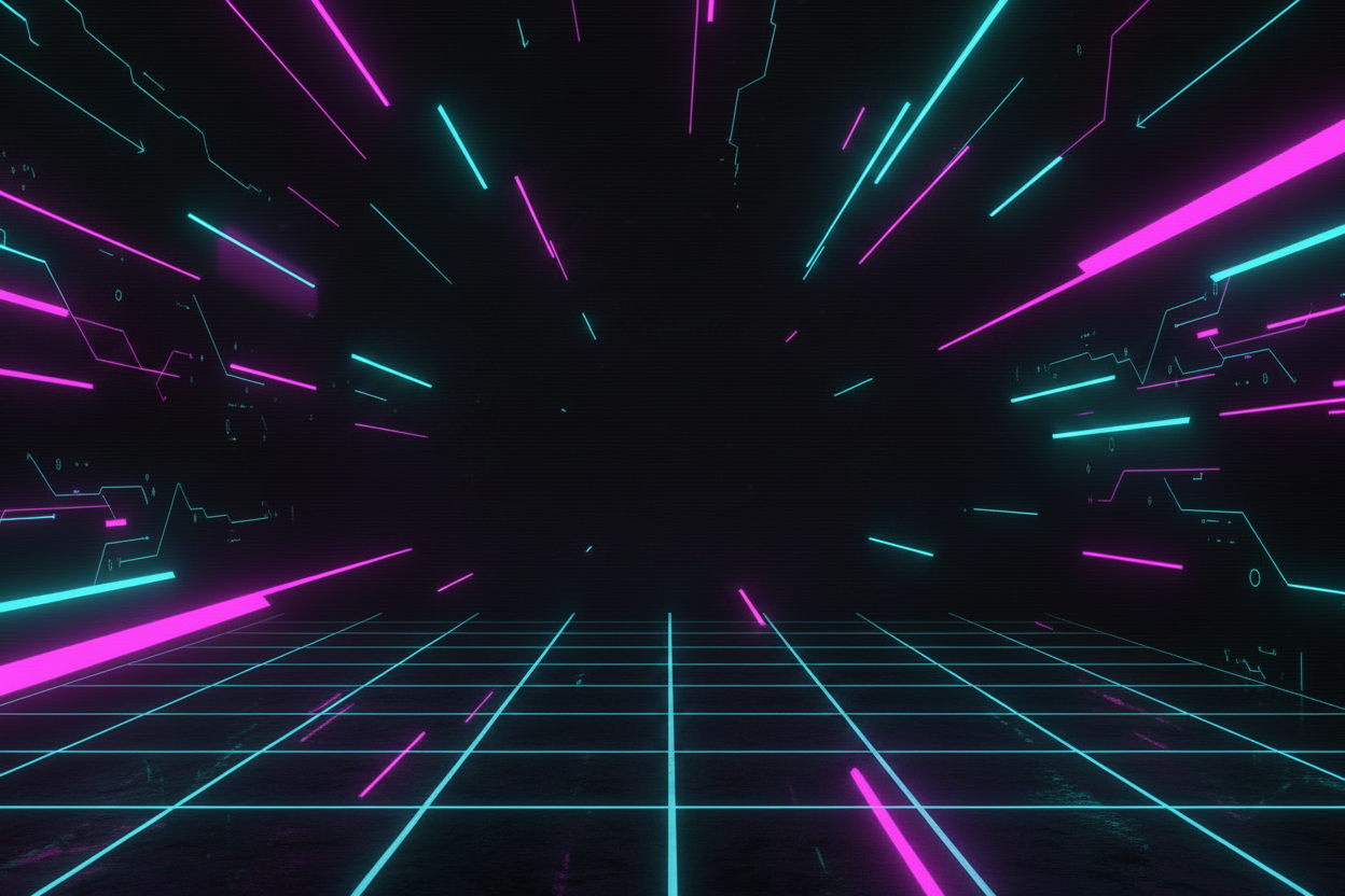 Neon Gaming Background Clean